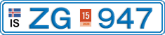 License plate of Iceland, Cars