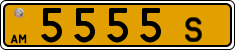 License plate of Armenia, Public transport
