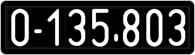 License plate of Austria, 1947 year system