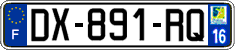 French license plate, SIV (ordinary)