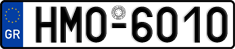 License plate of Greece, Cars