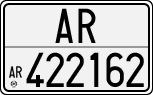 License plate of Italy, Cars (1927 year series)