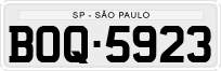 License plate of Brazil, Private owners (1990)