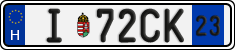 license plates of Hungary, Temporary (2022)