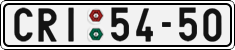 License plate of the Czech Republic, Cars (1960)