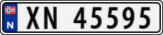 License plate of Norway, Cars