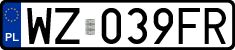 License plates of Poland, Regular car plates