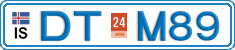 License plate of Iceland, Cars
