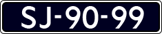 License plate of the Netherlands, Commercial Vehicles (1951-1994 system)