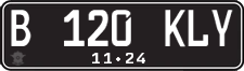 License plate of Indonesia, Regular plates