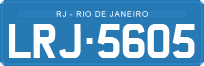 License plate of Brazil, Diplomatic (1990)