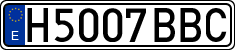 License plates of Spain, Specialty plates