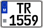 License plate of Malta, Trailers (TR 123(4))