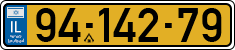 License plate of Israel, Regular plates