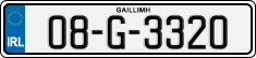 License plate of Ireland, Regular plates