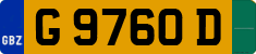 License plate of Gibraltar, Temporary