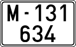 License plates of Spain, 1900 year series
