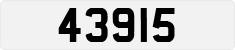 License plate of Guernsey, Regular plates