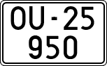 License plates of Spain, 1900 year series