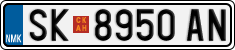 License plate of North Macedonia, Regular plates (2012)