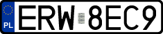 License plates of Poland, Regular car plates