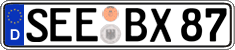 German license plate, Regular plates