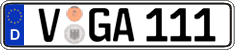 German license plate, Regular plates