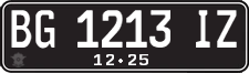 License plate of Indonesia, Regular plates