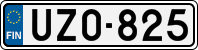 License plate of Finland, Cars