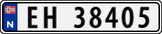 License plate of Norway, Cars