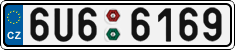 License plate of the Czech Republic, Cars (2001)
