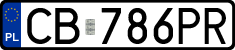 License plates of Poland, Regular car plates