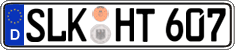 German license plate, Regular plates