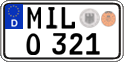 German license plate, Regular plates