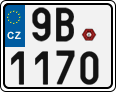 License plate of the Czech Republic, Motorcycles (2001)