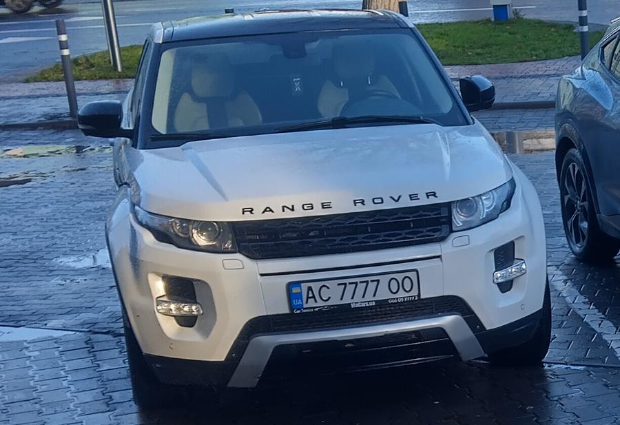 AC 7777 OO, Land Rover Range Rover Evoque 1st gen 5-door SUV (L538), 2011–2019