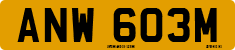 License plate of the United Kingdom, 1963 year system