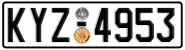 License plate of Greece, Cars