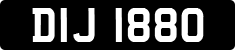 License plate of the United Kingdom, Northern Ireland (1966)