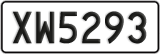 License plate of New Zealand, AB1(234)