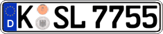 German license plate, Regular plates