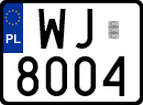 License plates of Poland, Special vehicles and motorcycles