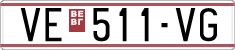 License plate of North Macedonia, Regular plates (1993)