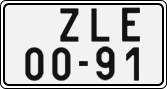 License plate of the Czech Republic, Cars (1960)