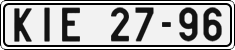 License plate of the Czech Republic, Cars (1960)