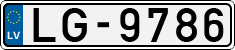 License plate of Latvia, Regular car plates