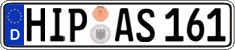 German license plate, Regular plates