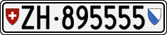 License plate of Switzerland, Cars
