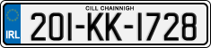License plate of Ireland, Regular plates