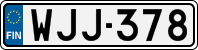 License plate of Finland, Cars